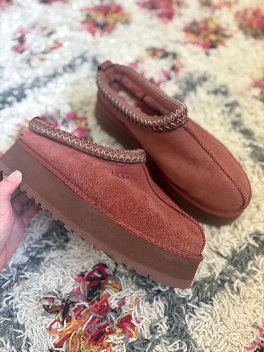 Ugg Red Jasper Tazz Platforms